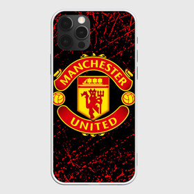 Чехол для iPhone 12 Pro с принтом MANCHESTER UNITED. в Санкт-Петербурге, силикон | область печати: задняя сторона чехла, без боковых панелей | fc | football | football club | manchester united | sport | английский профессиональный футбольный клуб | манчестер юнайтед | спорт | уефа | униформа | фирменные цвета | фк | футбол | футбольный клуб