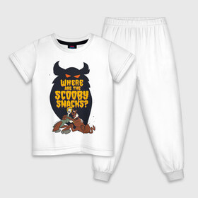 Детская пижама хлопок с принтом Scooby Snacks в Санкт-Петербурге, 100% хлопок |  брюки и футболка прямого кроя, без карманов, на брюках мягкая резинка на поясе и по низу штанин
 | norville shaggy rogers | scooby doo | shaggy | vdzabma | норвилл шэгги роджерс | скуби ду | шэгги