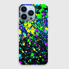 Чехол для iPhone 13 Pro с принтом Неоновые краски лета в Санкт-Петербурге,  |  | neon | pattern | summer | акварель | арт | брызги | граффити | грязный | грязь | искусство | капли | кислотные | краска | лето | мазки | паттерн | пятна | пятнистый | радуга | радужный | разноцветный | текстура