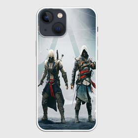 Чехол для iPhone 13 mini с принтом ASSASSIN S CREED в Санкт-Петербурге,  |  | Тематика изображения на принте: black flag | brotherhood | chronicles | creed | game | origins | revelations | rogue | syndicate | unity | valhalla | альтаир | ассасин | игры | кинжал | пираты