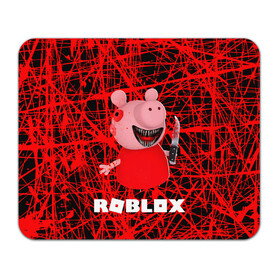 Коврик для мышки прямоугольный с принтом Roblox piggy/Свинка Пигги. в Санкт-Петербурге, натуральный каучук | размер 230 х 185 мм; запечатка лицевой стороны | game | gamer | logo | minecraft | piggi | roblox | simulator | игра | конструктор | лого | пигги | свинья | симулятор | строительство | фигура