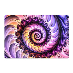 Магнитный плакат 3Х2 с принтом Спираль улитки в Санкт-Петербурге, Полимерный материал с магнитным слоем | 6 деталей размером 9*9 см | волна | волны | желтый | раковина улитки | розовый | синий | спираль | улитка | фиолетовый
