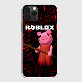 Чехол для iPhone 12 Pro с принтом ROBLOX PIGGY - СВИНКА ПИГГИ в Санкт-Петербурге, силикон | область печати: задняя сторона чехла, без боковых панелей | pig | piggy | roblox | игра | компьютерная игра | логотип | онлайн | онлайн игра | пигги | поросенок | роблакс | роблокс | свинка | свинья