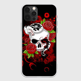 Чехол для iPhone 12 Pro Max с принтом Череп и змея в Санкт-Петербурге, Силикон |  | rose | skull | snake | змей | змея | розочки | розы | цветы | череп | черепок | черепушка