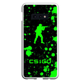 Чехол для Samsung S10E с принтом CSGO logo в Санкт-Петербурге, Силикон | Область печати: задняя сторона чехла, без боковых панелей | american | counter strike | cs go | автомат | америка | армия | бой | брызги | война | детям | игра | капли | кислотный | контр страйк | краска | логотипы игр | мальчикам | монстр | неоновый | оружие | пацанские | пятна