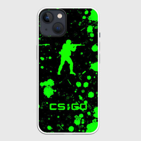 Чехол для iPhone 13 с принтом CS:GO logo в Санкт-Петербурге,  |  | american | counter strike | cs go | автомат | америка | армия | бой | брызги | война | детям | игра | капли | кислотный | контр страйк | краска | логотипы игр | мальчикам | монстр | неоновый | оружие | пацанские | пятна