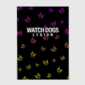 Постер с принтом WATCH DOGS LEGION / ВОТЧ ДОГС в Санкт-Петербурге, 100% бумага
 | бумага, плотность 150 мг. Матовая, но за счет высокого коэффициента гладкости имеет небольшой блеск и дает на свету блики, но в отличии от глянцевой бумаги не покрыта лаком | dogs | game | games | glitch | hacker | legion | logo | ubisoft | watch | вотч | глитч | догс | игра | игры | легион | лого | логотип | символ | хакер | хакеру