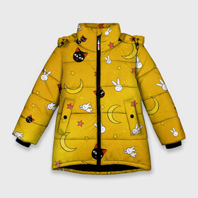 Зимняя куртка для девочек 3D с принтом СЕЙЛОР МУН в Санкт-Петербурге, ткань верха — 100% полиэстер; подклад — 100% полиэстер, утеплитель — 100% полиэстер. | длина ниже бедра, удлиненная спинка, воротник стойка и отстегивающийся капюшон. Есть боковые карманы с листочкой на кнопках, утяжки по низу изделия и внутренний карман на молнии. 

Предусмотрены светоотражающий принт на спинке, радужный светоотражающий элемент на пуллере молнии и на резинке для утяжки. | anime | japan | manga | sailor moon | аниме | девочка | девушка | луна | лунная призма | манга | сейлор мун | сэйлор мун | япония