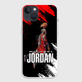 Чехол для iPhone 13 с принтом MICHAEL JORDAN в Санкт-Петербурге,  |  | jordan | michael | michael jordan | nba | баскетбол | баскетболист | джордан | защитник | майкл | майкл джордан | нба