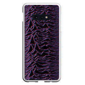 Чехол для Samsung S10E с принтом Joy Division Glitch в Санкт-Петербурге, Силикон | Область печати: задняя сторона чехла, без боковых панелей | glitch | ian curtis | joy division | rock | unknown pleasures | глюк | иэн кёртис | рок