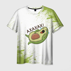 Мужская футболка 3D с принтом Авокадо в Санкт-Петербурге, 100% полиэфир | прямой крой, круглый вырез горловины, длина до линии бедер | авокадо | веган | еда блогеров | мемы | минимализм | прикольные картинки | прикольные надписи | растение | смешное авокадо | фрукт