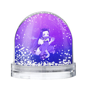 Снежный шар с принтом Nezuko в Санкт-Петербурге, Пластик | Изображение внутри шара печатается на глянцевой фотобумаге с двух сторон | kamado | kimetsu no yaiba | nezuko | камадо | незуко