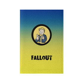 Обложка для паспорта матовая кожа с принтом Fallout/Фоллаут в Санкт-Петербурге, натуральная матовая кожа | размер 19,3 х 13,7 см; прозрачные пластиковые крепления | boy | fallout | new vegas | nuka cola | апокалипсис | бандиты | вегас | война | градиент | девочкам | детям | игра | логотипы игр | мальчикам | оружие | парни | пистолеты | подростковые | постапокалипсис | убежище
