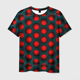 Мужская футболка 3D с принтом Кошмар Трипофоба в Санкт-Петербурге, 100% полиэфир | прямой крой, круглый вырез горловины, длина до линии бедер | абстракция | геометрия | карбон | кластерные отверстия | кластеры | отверстия | соты | текстура | трипофоб | трипофобия
