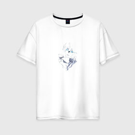Женская футболка хлопок Oversize с принтом Ято в Санкт-Петербурге, 100% хлопок | свободный крой, круглый ворот, спущенный рукав, длина до линии бедер
 | noragami | аниме | бездомный бог | манга | парень | япония | ято