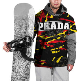 Накидка на куртку 3D с принтом PRADA в Санкт-Петербурге, 100% полиэстер |  | Тематика изображения на принте: prada | prada gang | prada style | prada принт | prada футболка | парада стиль | прада | прада принт | прада футболка