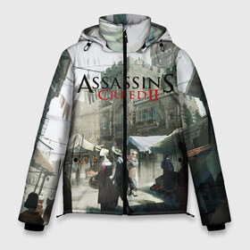 Мужская зимняя куртка 3D с принтом Assassin’s Creed 2 в Санкт-Петербурге, верх — 100% полиэстер; подкладка — 100% полиэстер; утеплитель — 100% полиэстер | длина ниже бедра, свободный силуэт Оверсайз. Есть воротник-стойка, отстегивающийся капюшон и ветрозащитная планка. 

Боковые карманы с листочкой на кнопках и внутренний карман на молнии. | black flag | brotherhood | chronicles | creed | game | origins | revelations | rogue | syndicate | unity | valhalla | альтаир | ассасин | игры | кинжал | пираты