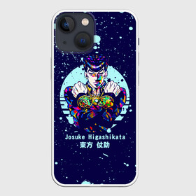 Чехол для iPhone 13 mini с принтом JoJo Bizarre Adventure в Санкт-Петербурге,  |  | anime | jojo | jojo’s bizarre adventure | аниме | анимэ | биззаре адвенчер | джо | джо джо | джоджо | джонатан джостар | дзёсукэ хигасиката | дзётаро кудзё | жожо | игги | кира | лого | манга | невероятные приключения