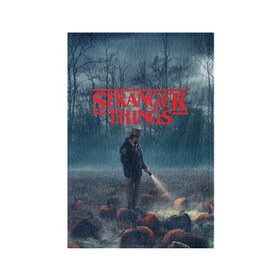 Обложка для паспорта матовая кожа с принтом Stranger Things в Санкт-Петербурге, натуральная матовая кожа | размер 19,3 х 13,7 см; прозрачные пластиковые крепления | 11 | demogorgon | dustin | eleven | jim hopper | lucas | mike | nancy | netflix | steve | will | билли | дастин | демогоргон | джойс | джонатан | дина | загадочные события | лукас | майк | макс | нетфликс | нэнси | оди | одиннадцать