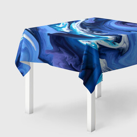 Скатерть 3D с принтом Абстрактные волны в Санкт-Петербурге, 100% полиэстер (ткань не мнется и не растягивается) | Размер: 150*150 см | абстракция | акрил | волны | градиент | тай дай