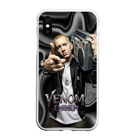 Чехол для iPhone XS Max матовый с принтом Eminem-Venom в Санкт-Петербурге, Силикон | Область печати: задняя сторона чехла, без боковых панелей | eminem | rap | venom eminem | рэп | хип хоп | эминем
