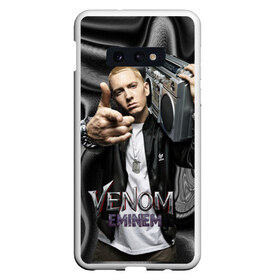 Чехол для Samsung S10E с принтом Eminem-Venom в Санкт-Петербурге, Силикон | Область печати: задняя сторона чехла, без боковых панелей | Тематика изображения на принте: eminem | rap | venom eminem | рэп | хип хоп | эминем