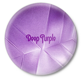 Значок с принтом Deep Purple в Санкт-Петербурге,  металл | круглая форма, металлическая застежка в виде булавки | deep | logo | purple | rock | whoosh | группа | знаменитости | лого | надпись | рок | текст