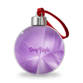 Ёлочный шар с принтом Deep Purple в Санкт-Петербурге, Пластик | Диаметр: 77 мм | deep | logo | purple | rock | whoosh | группа | знаменитости | лого | надпись | рок | текст