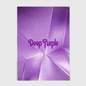Постер с принтом Deep Purple в Санкт-Петербурге, 100% бумага
 | бумага, плотность 150 мг. Матовая, но за счет высокого коэффициента гладкости имеет небольшой блеск и дает на свету блики, но в отличии от глянцевой бумаги не покрыта лаком | deep | logo | purple | rock | whoosh | группа | знаменитости | лого | надпись | рок | текст