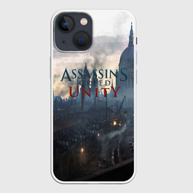 Чехол для iPhone 13 mini с принтом Assassin’s Creed Unity в Санкт-Петербурге,  |  | Тематика изображения на принте: black flag | brotherhood | chronicles | creed | game | origins | revelations | rogue | syndicate | unity | valhalla | альтаир | ассасин | игры | кинжал | пираты