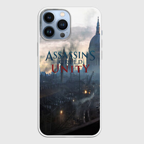 Чехол для iPhone 13 Pro Max с принтом Assassin’s Creed Unity в Санкт-Петербурге,  |  | Тематика изображения на принте: black flag | brotherhood | chronicles | creed | game | origins | revelations | rogue | syndicate | unity | valhalla | альтаир | ассасин | игры | кинжал | пираты