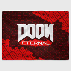 Плед 3D с принтом DOOM ETERNAL / ДУМ ЭТЕРНАЛ в Санкт-Петербурге, 100% полиэстер | закругленные углы, все края обработаны. Ткань не мнется и не растягивается | bfg | brutal | doom | eternal | ethernal | game | games | logo | дум | игра | игры | лого | логотип | логотипы | символ | символы | этернал