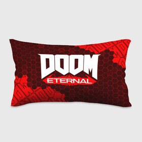 Подушка 3D антистресс с принтом DOOM ETERNAL / ДУМ ЭТЕРНАЛ в Санкт-Петербурге, наволочка — 100% полиэстер, наполнитель — вспененный полистирол | состоит из подушки и наволочки на молнии | bfg | brutal | doom | eternal | ethernal | game | games | logo | дум | игра | игры | лого | логотип | логотипы | символ | символы | этернал