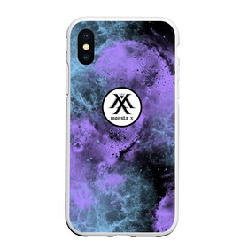 Чехол для iPhone XS Max матовый с принтом MONSTA X в Санкт-Петербурге, Силикон | Область печати: задняя сторона чехла, без боковых панелей | k pop | monsta x | абстракция | к поп | кей поп | кейпоп | корея | космос | кпоп | монста икс | монста х | монста экс