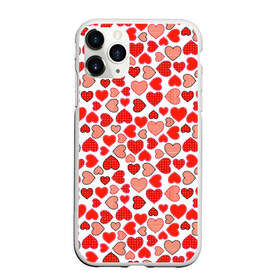 Чехол для iPhone 11 Pro матовый с принтом Сердечки паттерн в Санкт-Петербурге, Силикон |  | cute | love is | valentines day | you | алые | валентина | влюбленные | девушке | день рождения | дружба | жена | лучшая | любимая | люблю | любовь | мама | марта | милые | нежные | подарок | свадьба | серде | сердца