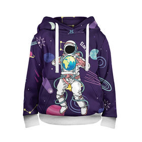 Детская толстовка 3D с принтом Elon Musk в Санкт-Петербурге, 100% полиэстер | двухслойный капюшон со шнурком для регулировки, мягкие манжеты на рукавах и по низу толстовки, спереди карман-кенгуру с мягким внутренним слоем | astronaut | celebrity | cosmonaut | cosmos | genius | gloves | planet | space | spacesuit | гений | знаменитость | космонавт | космос | перчатки | планета | скафандр