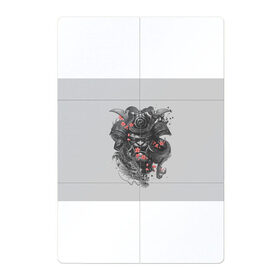 Магнитный плакат 2Х3 с принтом Samurai в Санкт-Петербурге, Полимерный материал с магнитным слоем | 6 деталей размером 9*9 см | острова | самурай | токио | япония