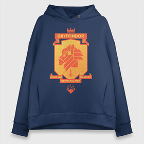 Женское худи Oversize хлопок с принтом Gryffindor в Санкт-Петербурге, френч-терри — 70% хлопок, 30% полиэстер. Мягкий теплый начес внутри —100% хлопок | боковые карманы, эластичные манжеты и нижняя кромка, капюшон на магнитной кнопке | gryffindor | harry potter | vdzabma | гарри поттер | гриффиндор