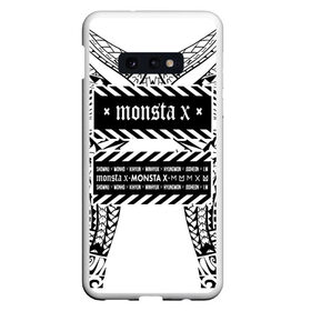 Чехол для Samsung S10E с принтом Monsta X в Санкт-Петербурге, Силикон | Область печати: задняя сторона чехла, без боковых панелей | Тематика изображения на принте: dramarama | edm | hyungwon | idol | im | j pop | jooheon | k pop | kihyun | kpop | minhyuk | mv | shownu | the code | wonho | вонхо | монста х | хип хоп