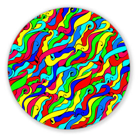 Коврик для мышки круглый с принтом Красочные узоры/абстракционизм в Санкт-Петербурге, резина и полиэстер | круглая форма, изображение наносится на всю лицевую часть | abstract | art | neon | pattern | аниме | анимешные | арт | брызги | ван гог | волны | восточный | змеи | искусство | картина | кислотный | краска | краски | море | мысли | неоновые | радуга | радужные | разноцветные
