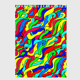 Скетчбук с принтом Красочные узоры/абстракционизм в Санкт-Петербурге, 100% бумага
 | 48 листов, плотность листов — 100 г/м2, плотность картонной обложки — 250 г/м2. Листы скреплены сверху удобной пружинной спиралью | abstract | art | neon | pattern | аниме | анимешные | арт | брызги | ван гог | волны | восточный | змеи | искусство | картина | кислотный | краска | краски | море | мысли | неоновые | радуга | радужные | разноцветные
