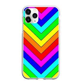 Чехол для iPhone 11 Pro матовый с принтом Rainbow Stripes в Санкт-Петербурге, Силикон |  | geometry | gradient | neon | геометрические | градиент | детям | кислота | кислотный | конус | красочный | линии | неоновые | пирамида | полоска | полосы | радуга | радужный | разноцветные | сочный | треугольники