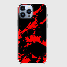 Чехол для iPhone 13 Pro Max с принтом Красный на черном в Санкт-Петербурге,  |  | abstract | black | demon | halloween | pattern | red | абстрактные | алые | брызги | демон | камуфляж | краска | краски | кровавый | кровь | лава | мазки | маскировка | милитари | огонь | паттерн | пламя | пятна | пятнистый