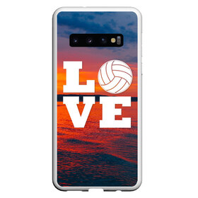 Чехол для Samsung Galaxy S10 с принтом LOVE Volleyball в Санкт-Петербурге, Силикон | Область печати: задняя сторона чехла, без боковых панелей | Тематика изображения на принте: beach | i love | live | love | voleybal | volleyball | волебол | волейбол | волейболист | волейболистка | воллейбол | пляжный | я люблю