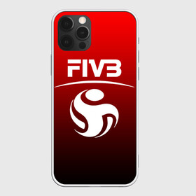 Чехол для iPhone 12 Pro с принтом FIVB ВОЛЕЙБОЛ в Санкт-Петербурге, силикон | область печати: задняя сторона чехла, без боковых панелей | Тематика изображения на принте: fivb | voleybal | volleyball | волебол | волейбол | волейбола | волейболист | волейболистка | воллейбол | международная | федерация | фивб