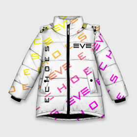 Зимняя куртка для девочек 3D с принтом EVE ECHOES ИВ ЭХО в Санкт-Петербурге, ткань верха — 100% полиэстер; подклад — 100% полиэстер, утеплитель — 100% полиэстер. | длина ниже бедра, удлиненная спинка, воротник стойка и отстегивающийся капюшон. Есть боковые карманы с листочкой на кнопках, утяжки по низу изделия и внутренний карман на молнии. 

Предусмотрены светоотражающий принт на спинке, радужный светоотражающий элемент на пуллере молнии и на резинке для утяжки. | echo | echoes | eve | game | games | logo | online | space | ев онлайн | ев эхо | еве | ив онлайн | ив эхо | игра | игры | космос | лого | логотип | логотипы | онлайн | символ | символы | эхо | эхос