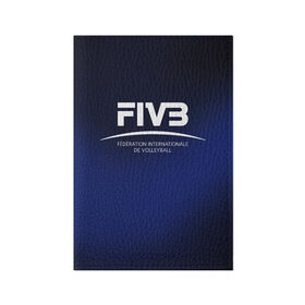 Обложка для паспорта матовая кожа с принтом FIVB Volleyball в Санкт-Петербурге, натуральная матовая кожа | размер 19,3 х 13,7 см; прозрачные пластиковые крепления | fivb | voleybal | volleyball | волебол | волейбол | волейбола | волейболист | волейболистка | воллейбол | международная | федерация | фивб