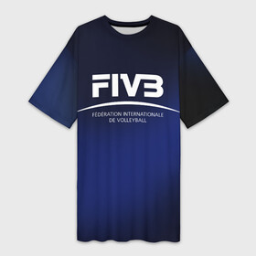 Платье-футболка 3D с принтом FIVB Volleyball в Санкт-Петербурге,  |  | fivb | voleybal | volleyball | волебол | волейбол | волейбола | волейболист | волейболистка | воллейбол | международная | федерация | фивб