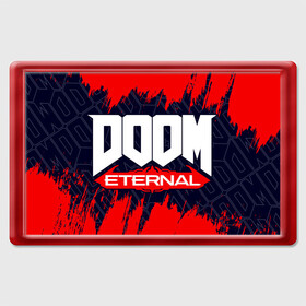 Магнит 45*70 с принтом DOOM ETERNAL / ДУМ ЭТЕРНАЛ в Санкт-Петербурге, Пластик | Размер: 78*52 мм; Размер печати: 70*45 | bfg | brutal | doom | eternal | ethernal | game | games | logo | дум | игра | игры | лого | логотип | логотипы | символ | символы | этернал