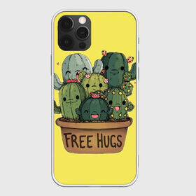 Чехол для iPhone 12 Pro Max с принтом free hugs в Санкт-Петербурге, Силикон |  | free hugs | бесплатные обнимашки | кактус | кактусы | колючий кактус | милые кактусы | обнимашки